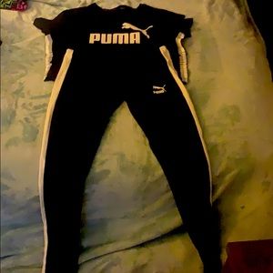 Puma two piece set crop top and leggings